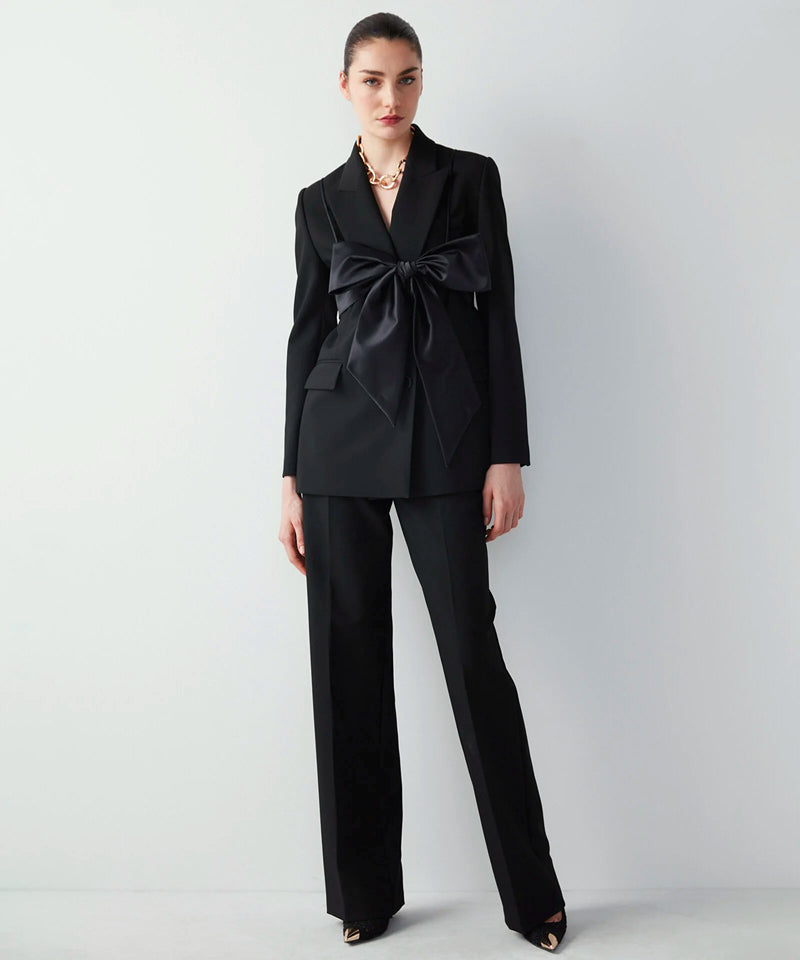 Ipekyol Blazer With Tie-Up Bustier Black