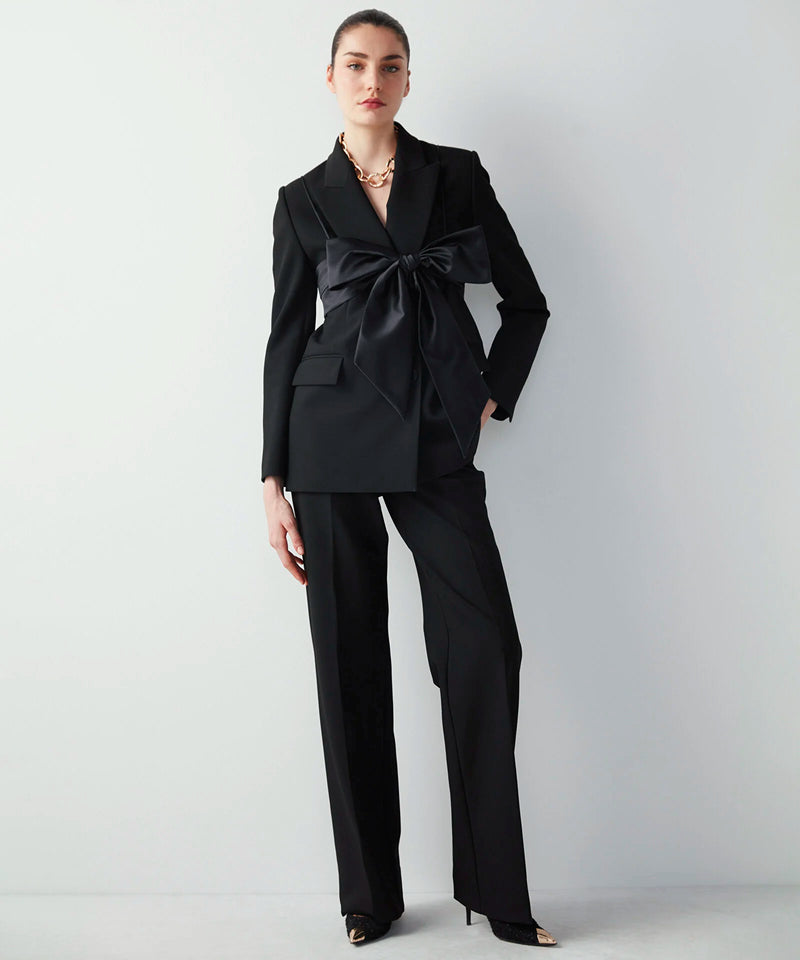 Ipekyol Blazer With Tie-Up Bustier Black