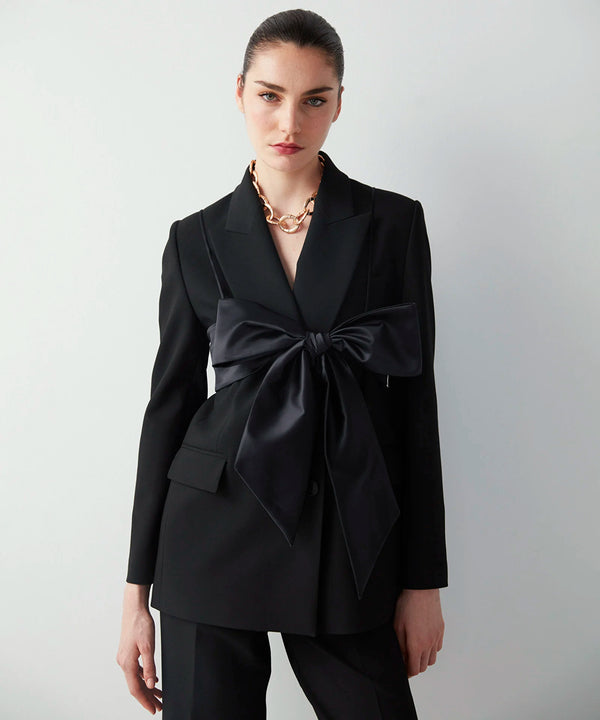 Ipekyol Blazer With Tie-Up Bustier Black
