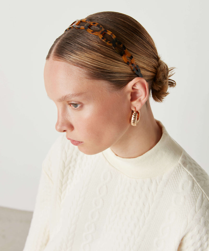 Ipekyol Cut Hollow Hairband Black