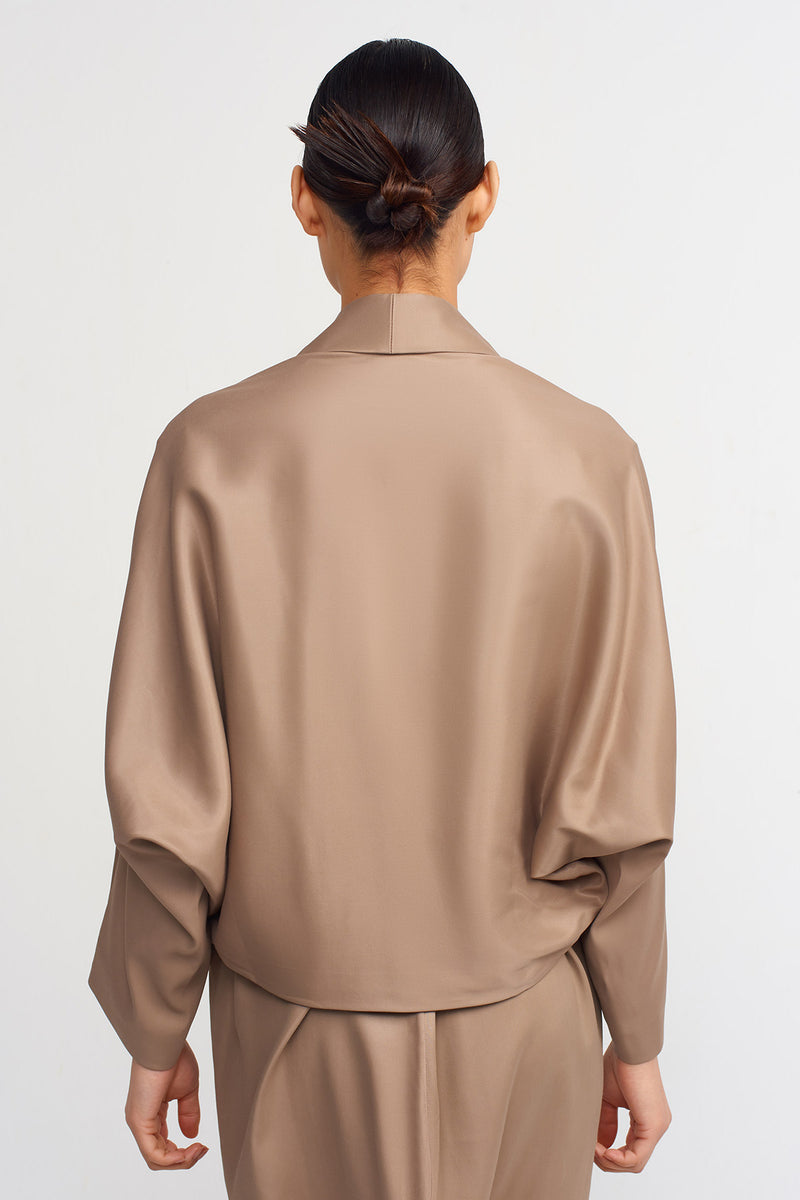 Nu Open-Front Outer Jacket Bronze