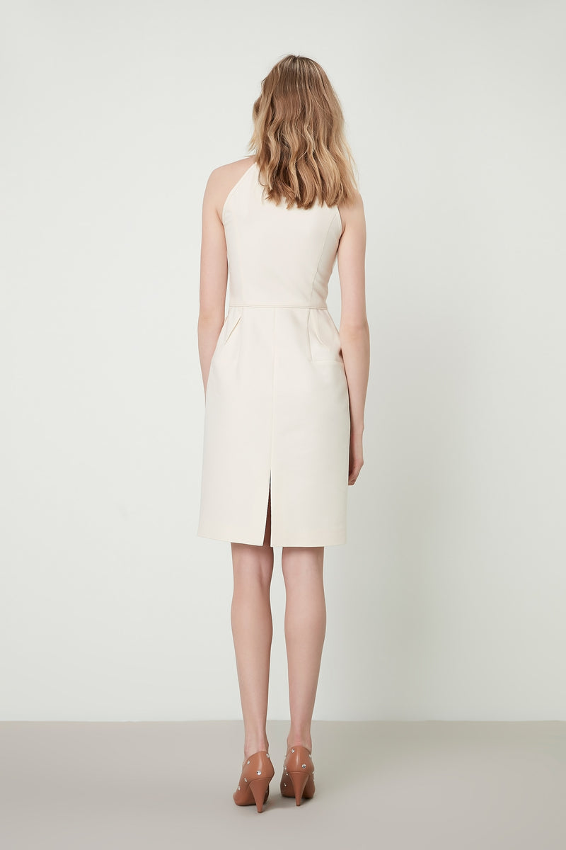 Machka Sleeveless Sheath Dress Cream