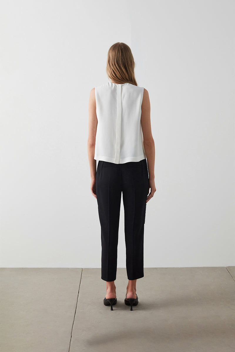 Machka Bow-Embellished Detail Blouse  Off White