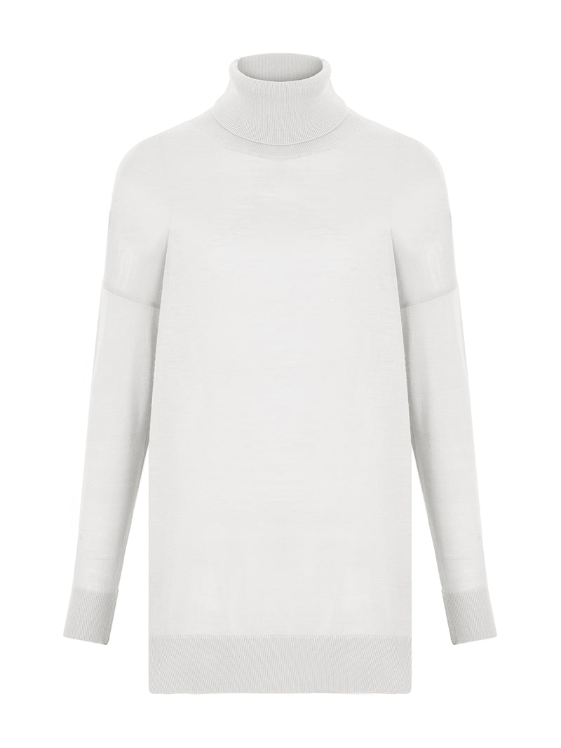 Nocturne Turtleneck Knit Sweater Off White