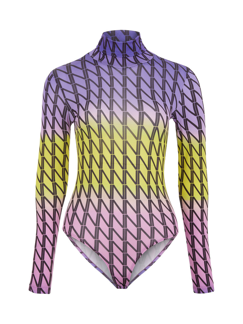 Nocturne Printed Bodysuit Multi Color