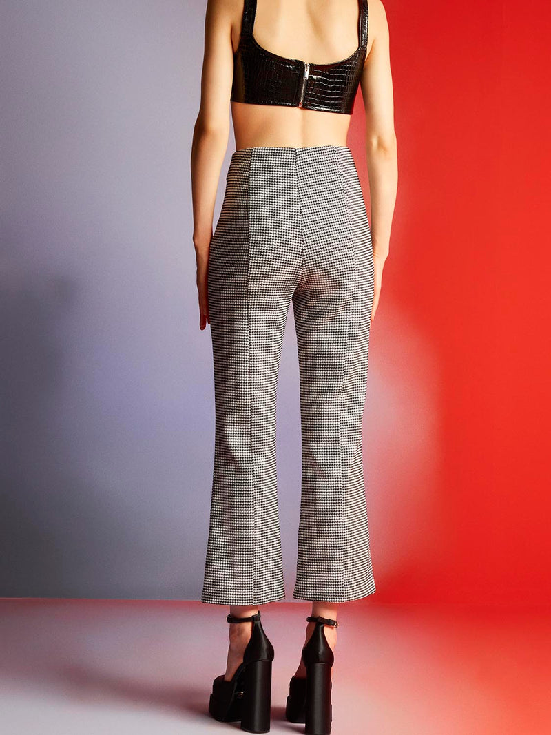 Black High-Waisted Flare Pants by NOCTURNE