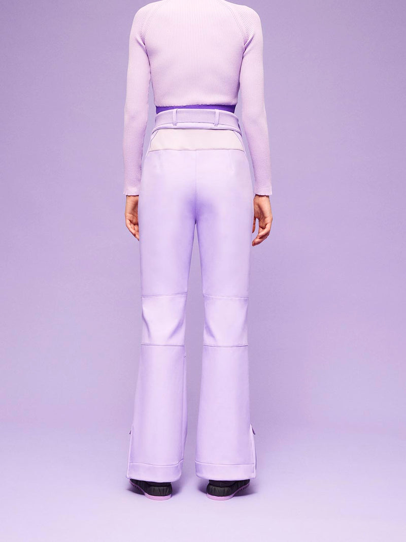 Nocturne Belted High-Waisted Trousers Violet