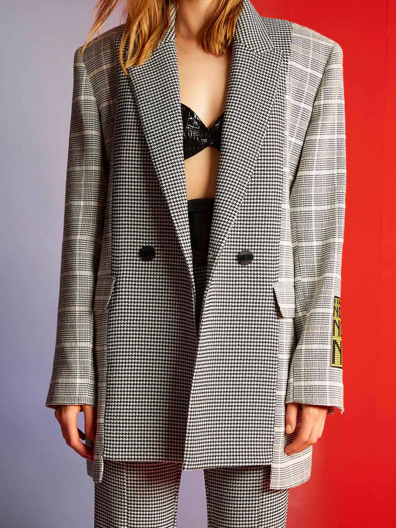 Nocturne Pattened Double-Breasted Blazer Multi Color