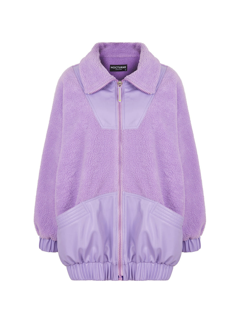 Nocturne Garnish Oversize Jacket Violet