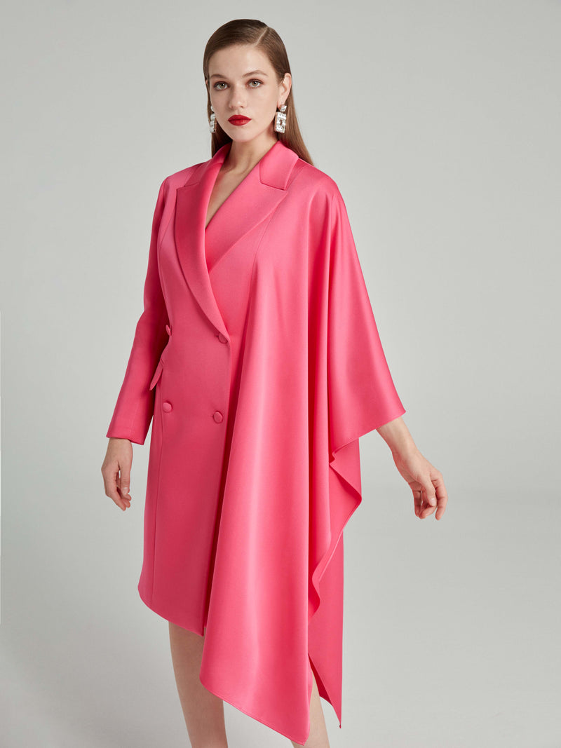 Choice Blazer Style Dress Fushia