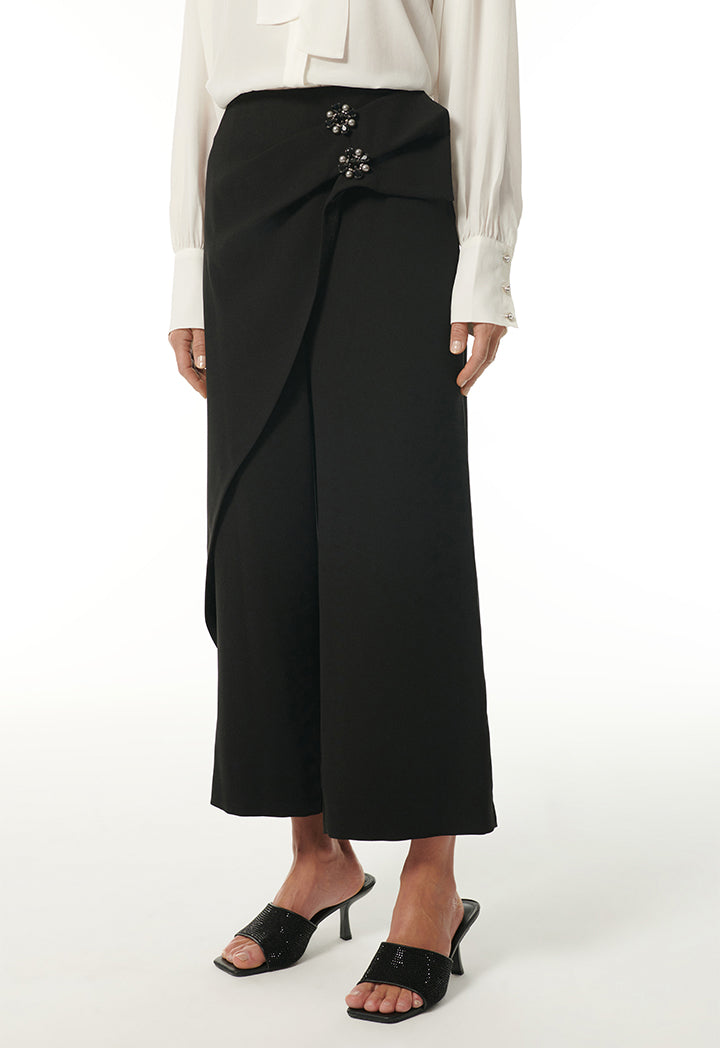 Choice Trouser With Embellished Detail Black
