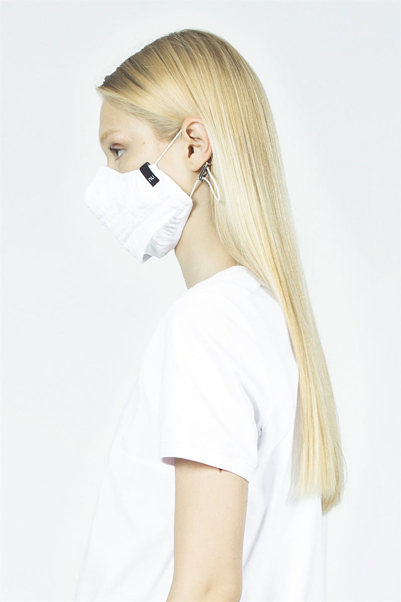 Nu Adjustable Ear Loop Face Mask White