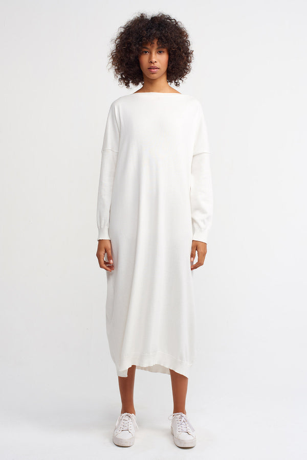 Nu Knit Maxi Dress Off White