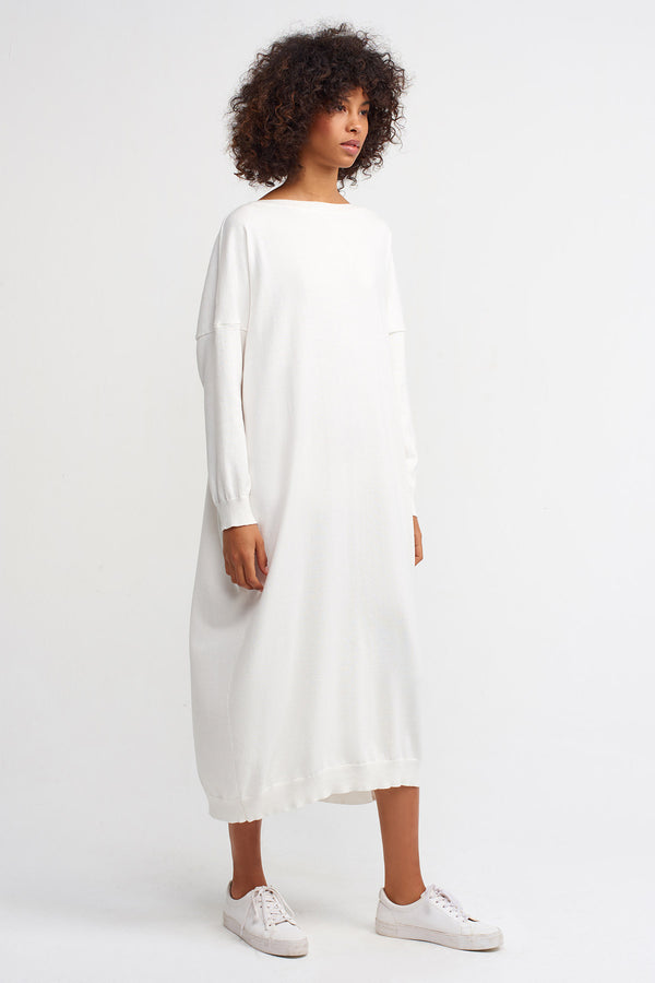 Nu Knit Maxi Dress Off White