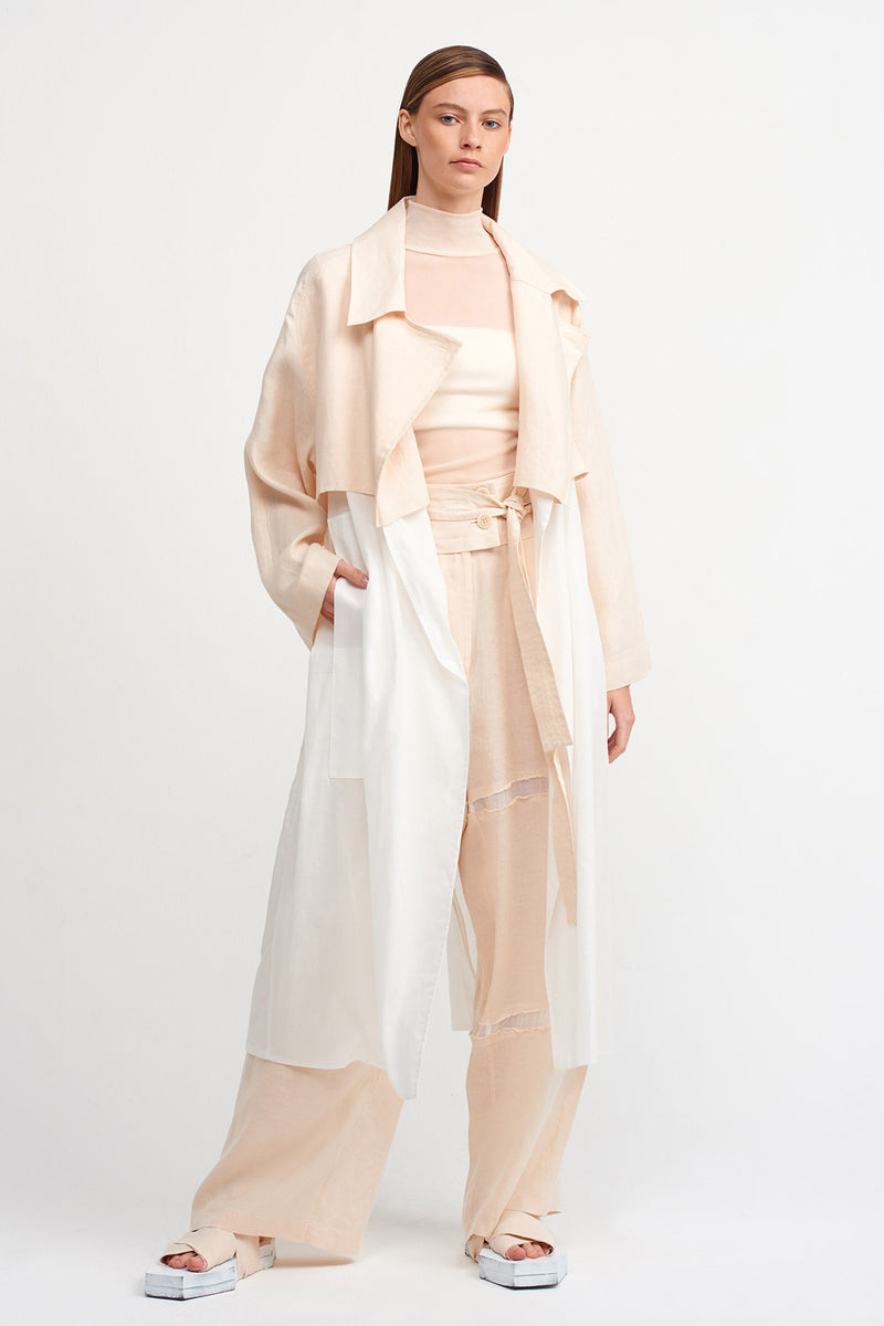 NU Colorblock Outerwear Natural/Off White
