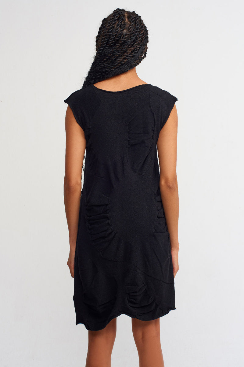 Nu Two-Toned Knitted Dress Natural/Black