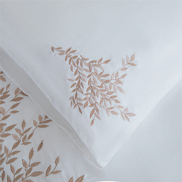 Chakra Bamboo Lovey Duvet Cover Set Kng 230X220Cm Ecru