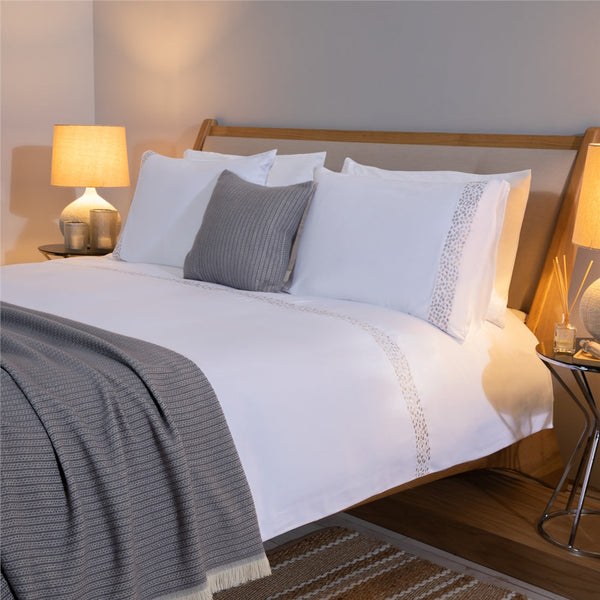 Chakra Bamboo Nido Duvet Cover Set Kng 230X220Cm White