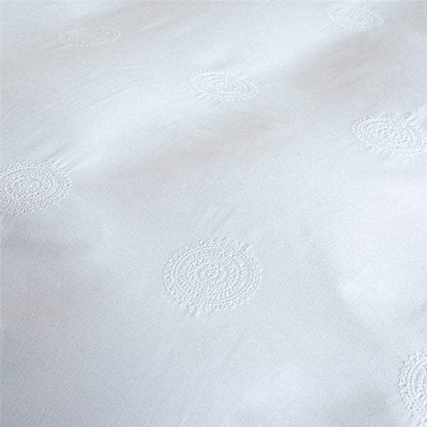 Chakra Bamboo Shino Duvet Cover Set Kng 230X220Cm White
