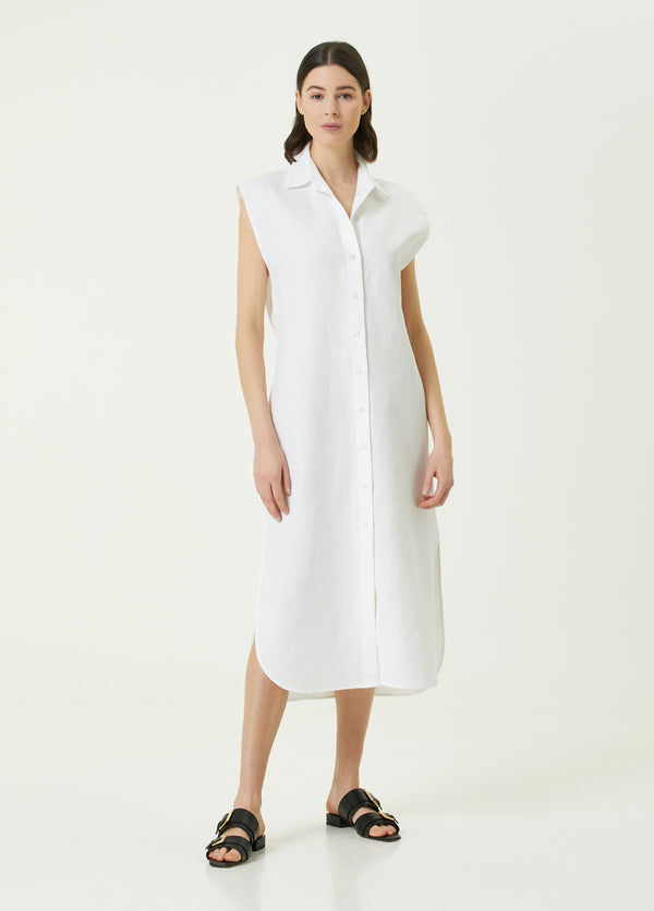 Beymen Collection Linen Shirt Dress White
