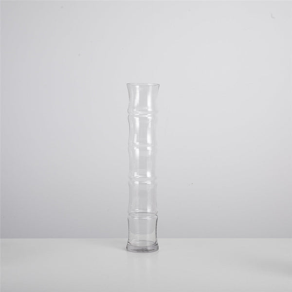 Chakra Glass Vase M 10X10X50X10Cm Transparent