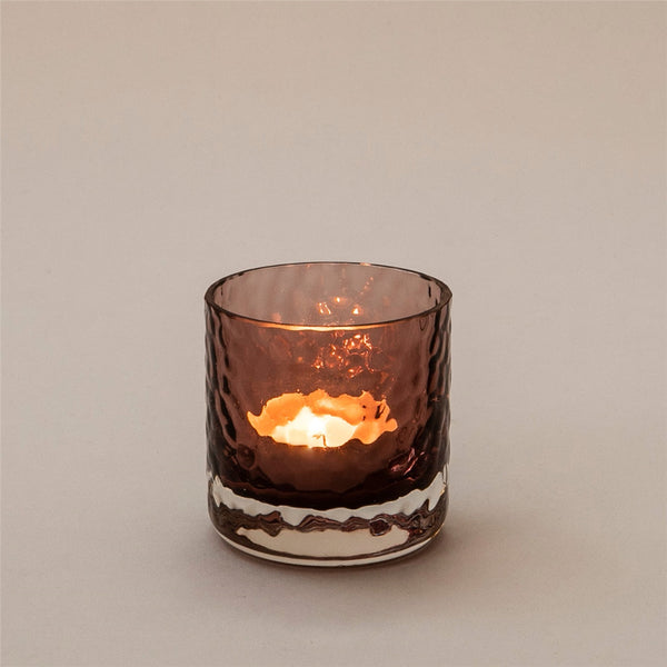 Chakra Melba Candle Holder 5X6.5Cm Cinnamon