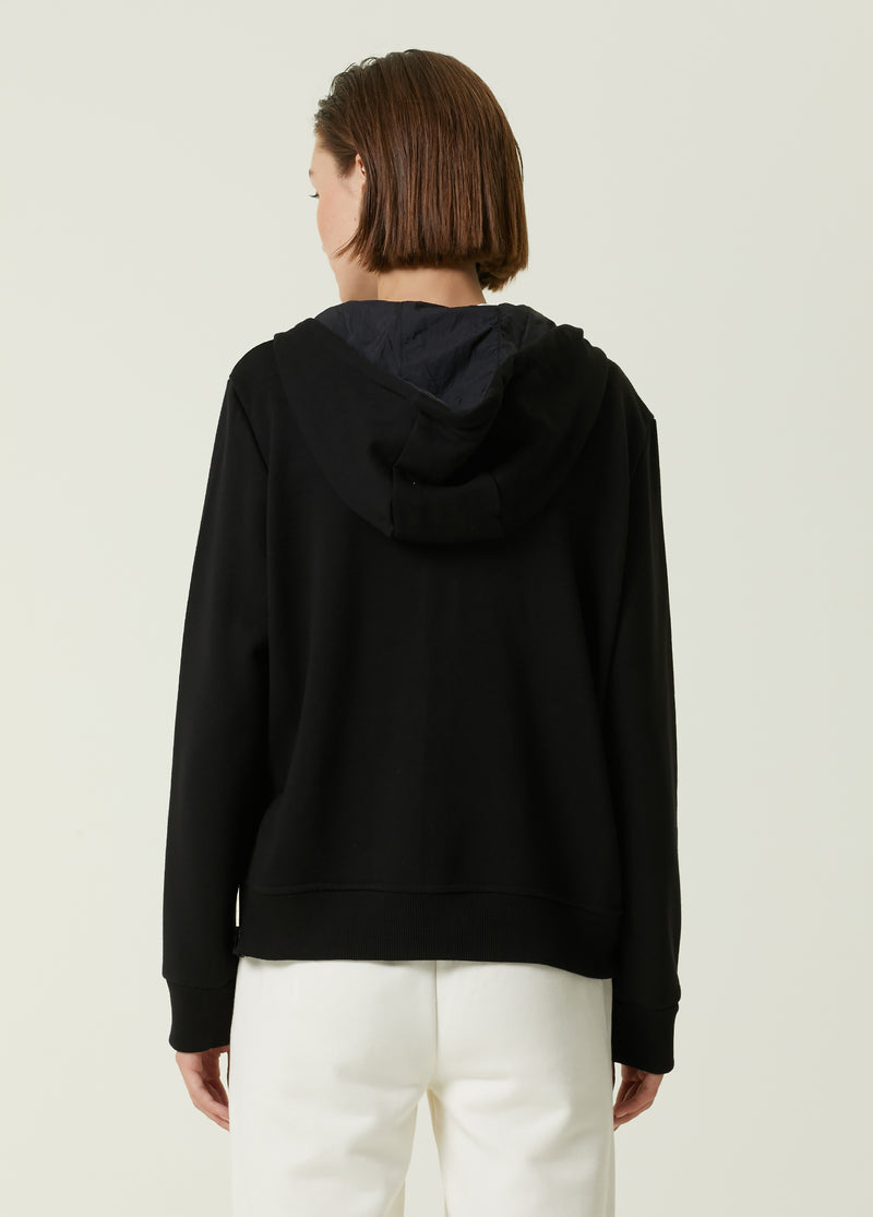 Beymen Collection Hooded Zippered Sweatshirt Black