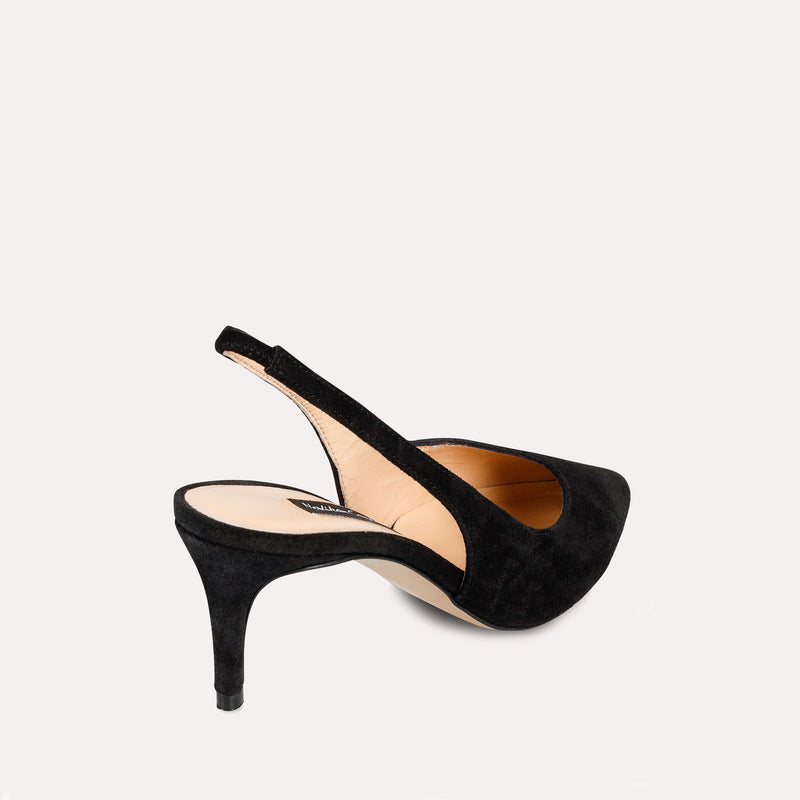 Neslihan Canpolat Leather Suede Rubber Stiletto Black